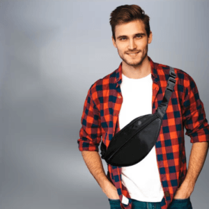 Compact Crossbody Leather Waist Bag